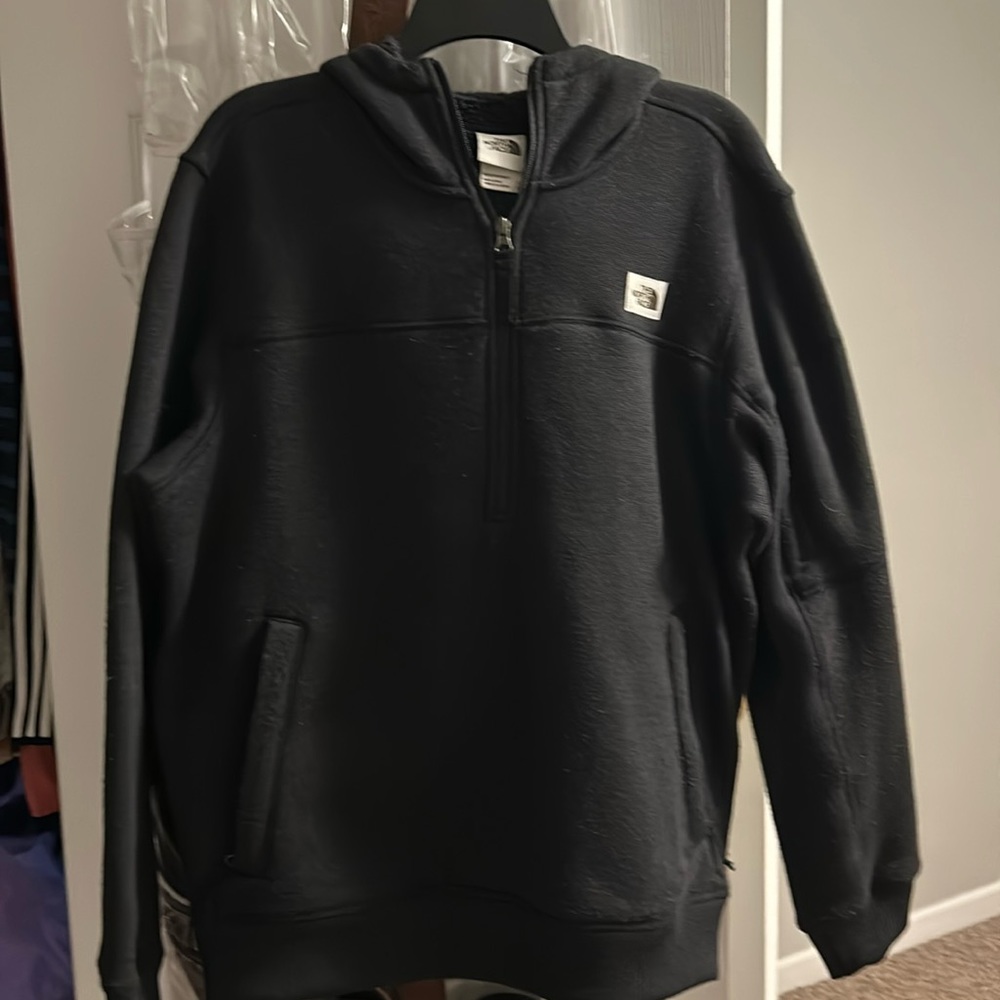 The North Face 3/4 pullover fleece lined.